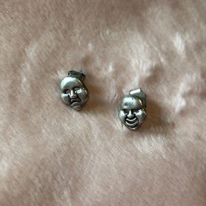 Theater Masks Studs 🎭 925 Silver